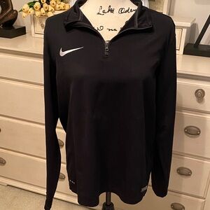Nike Women's Black Quarter-Zip Sweatshirt